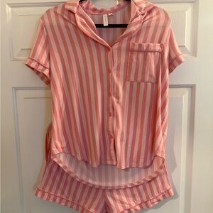 Joyspun Dreamy soft Strawberry Smoothie stripe pajama set